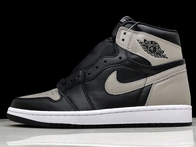 Reps TBkick Jordan Shadow Retro Air 1 Grey 555088-013 OG High Black 0729